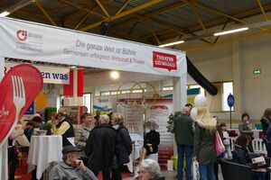 Wie gewohnt befand sind vor dem Stand die Lounge